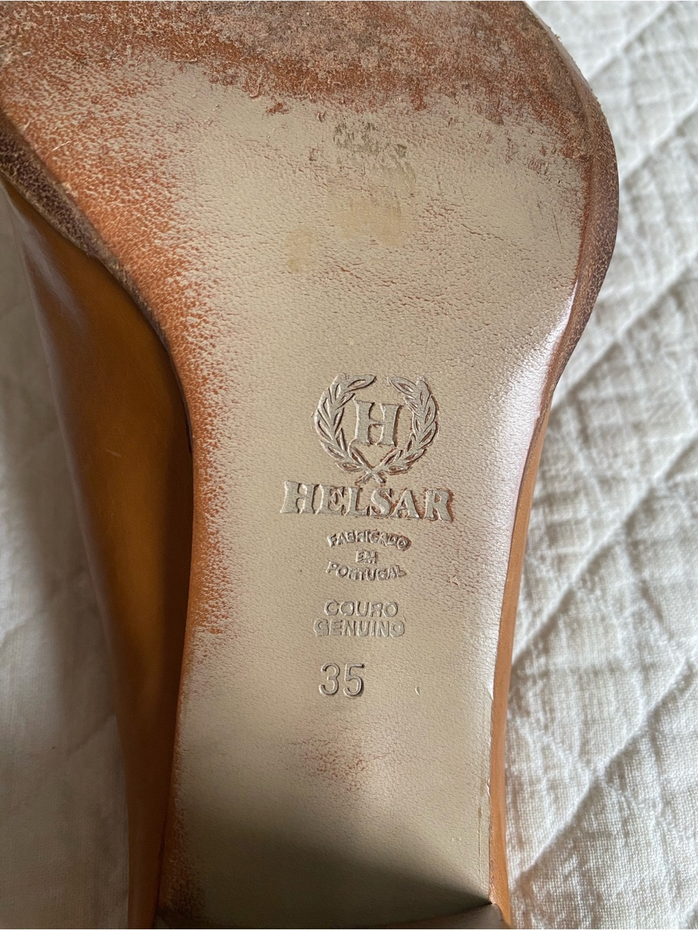 Vintage Western Tan Leather Block Heel Mules Cowgirl Desert Rodeo Exotic Size 35 - Picture 10 of 15
